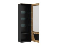 SMART single display cabinet with lighting, right, 61 cm