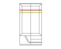 Шкаф SMART двойной, левый, 102 см