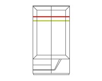 Шкаф SMART двойной, правый, 102 см