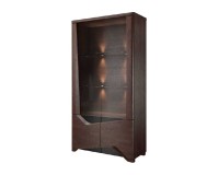 RIMINI double display cabinet with lighting, 101 cm