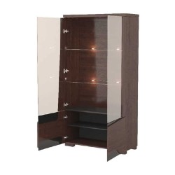 RIMINI double display cabinet with lighting, 101 cm