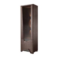 RIMINI single display cabinet with lighting, left, 61 cm