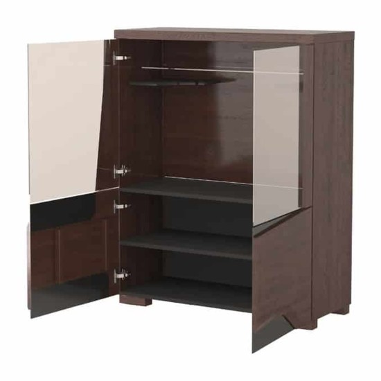RIMINI bar cabinet with lighting, 101 cm