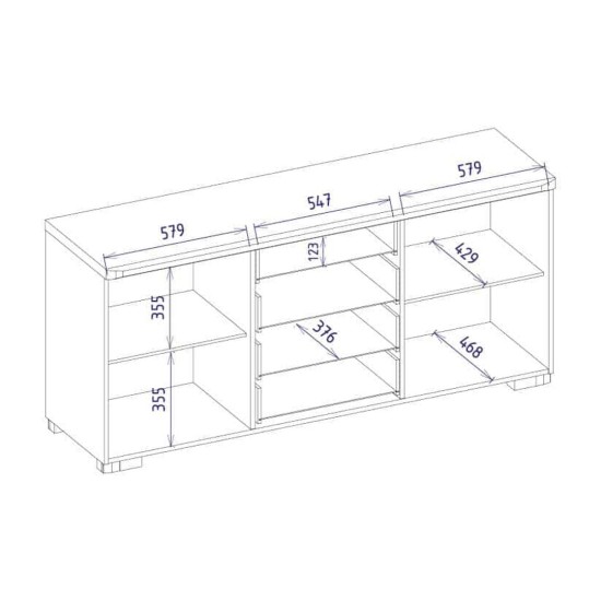 RIMINI chest with drawers, 182 cm