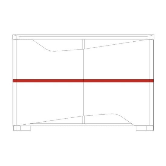 RIMINI chest with two doors, 122 cm