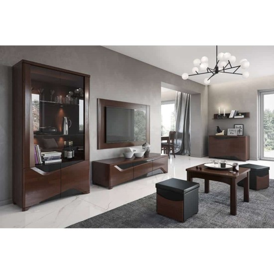 RIMINI TV unit with two doors, 122 cm