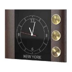RIMINI wall weather station with a clock, 57 cm