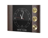RIMINI wall weather station with a clock, 57 cm