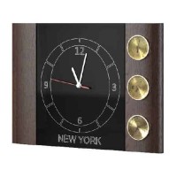 RIMINI wall weather station with a clock, 57 cm