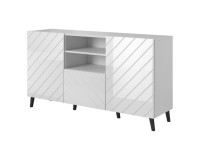 Chest of drawers ABETO 150 cm, white matt