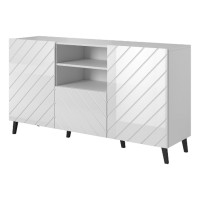 Chest of drawers ABETO 150 cm, white matt