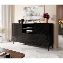 Chest of drawers ABETO 150 cm, white matt