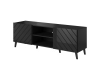 Tv unit ABETO 150 cm, black matt Tv unit ABETO 150 cm, black matt