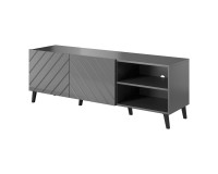 Tv unit ABETO 150 cm, graphite matt