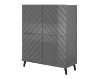 Shelving unit ABETO 100,5 cm, white matt