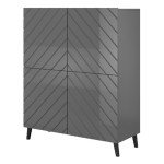 Shelving unit ABETO 100,5 cm, black matt