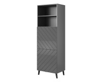 Display cabinet ABETO 60 cm, black matt
