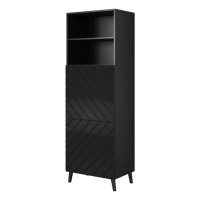 Display cabinet ABETO 60 cm, graphite matt