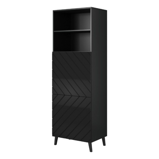 Display cabinet ABETO 60 cm, graphite matt