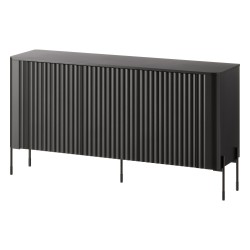 Chest of drawers VERA 150 cm, black matt