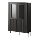 Display cabinet VERA 110 cm, black matt