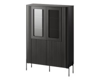 Display cabinet VERA 110 cm, black matt