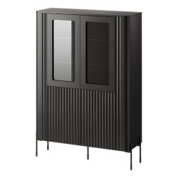 Витрина VERA 110 см, чёрный матовый