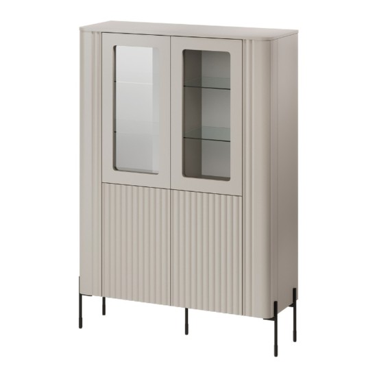 Display cabinet VERA 110 cm, black matt
