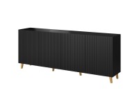 Chest of drawers PAFOS 200 cm, black matt