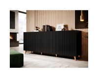 Chest of drawers PAFOS 200 cm, black matt