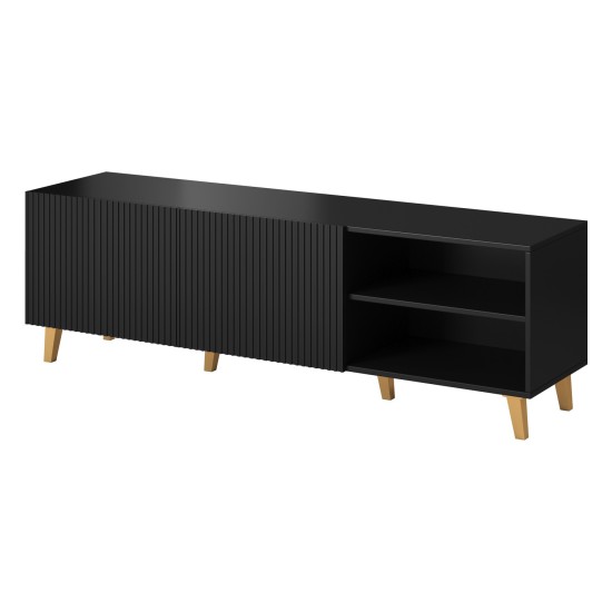 TV unit PAFOS 150 cm, black matt