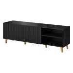 TV unit PAFOS 200 cm, black matt