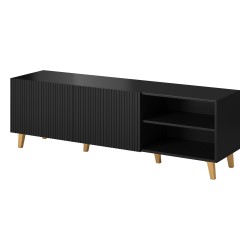 TV unit PAFOS 200 cm, black matt