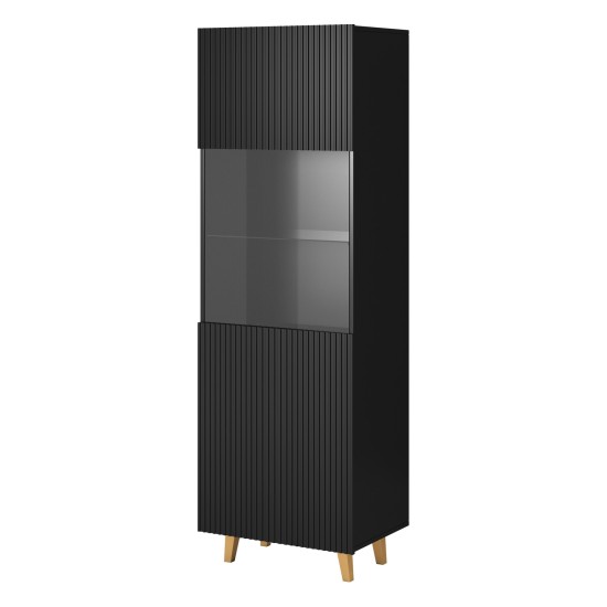 Display cabinet PAFOS 59,5 cm, black matt