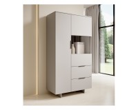 Display cabinet ALMA 100 cm, sandy beige