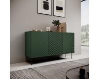 Chest of drawers ONDA 150 cm, black with artisan oak
