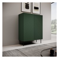 Shelving unit ONDA 98 cm, labrador green with artisan oak