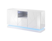 Chest of drawers QIU 150 cm, white gloss
