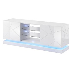 TV unit QIU 160 cm, white gloss