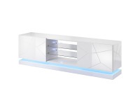 TV unit QIU 200 cm, white gloss