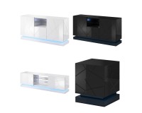 TV unit QIU 200 cm, white gloss