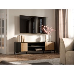TV unit MERCI 200 cm, artisan oak with black