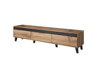 TV unit NORD 185 cm, wotan oak with anthracite