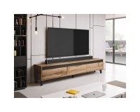 TV unit NORD 185 cm, wotan oak with anthracite
