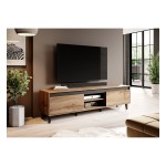 TV unit NORD 170 cm, wotan oak with anthracite