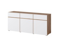 Chest of drawers CROSS Helvetia 180 cm, white with wotan oak Chest of drawers CROSS Helvetia 180 cm, white with wotan oak