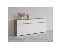Chest of drawers CROSS Helvetia 180 cm, white with wotan oak Chest of drawers CROSS Helvetia 180 cm, white with wotan oak