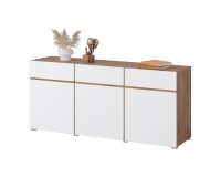 Chest of drawers CROSS Helvetia 180 cm, white with wotan oak Chest of drawers CROSS Helvetia 180 cm, white with wotan oak