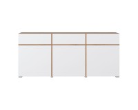Chest of drawers CROSS Helvetia 180 cm, white with wotan oak Chest of drawers CROSS Helvetia 180 cm, white with wotan oak