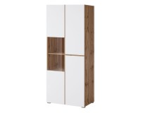 Display cabinet CROSS Helvetia 79 cm, white with wotan oak Display cabinet CROSS Helvetia 79 cm, white with wotan oak